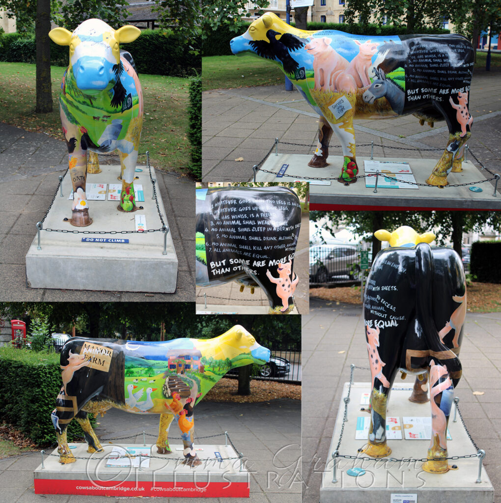 Animal Farm cow sculpture