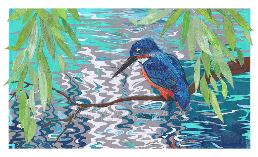 kingfisher collage
